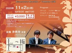 小杉真二＆南雲竜太郎ピアノデュオコンサート　～2台ピアノの響演